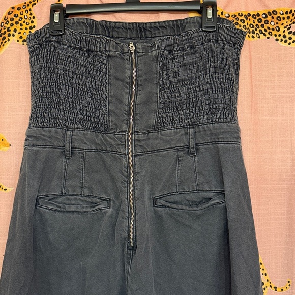 Anthropologie Pilcro The Skipper Strapless Cropped Wide Leg Jumpsuit - Picture 13 of 15